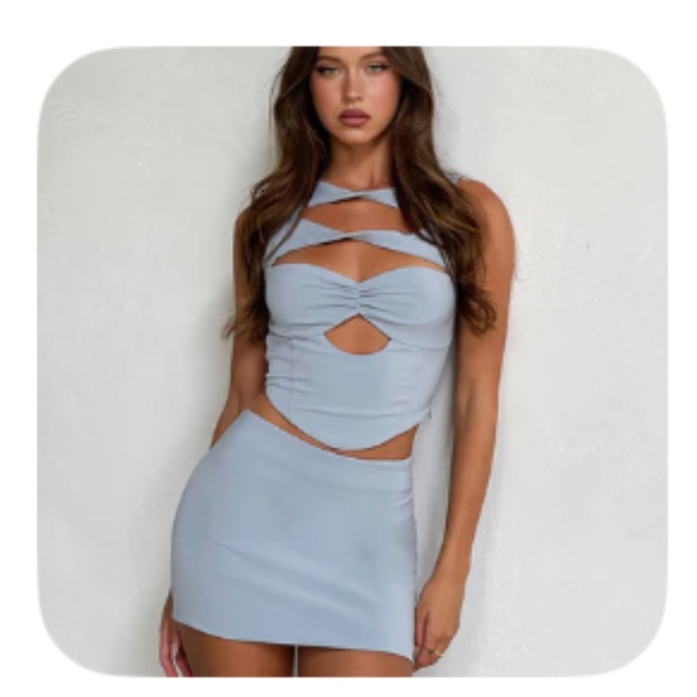 Cider Skirt & Top. Grey/Silver